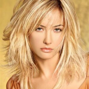 Layered Messy Straight Mid-Length Synthetic Hair Capless Wigs 16 Inches