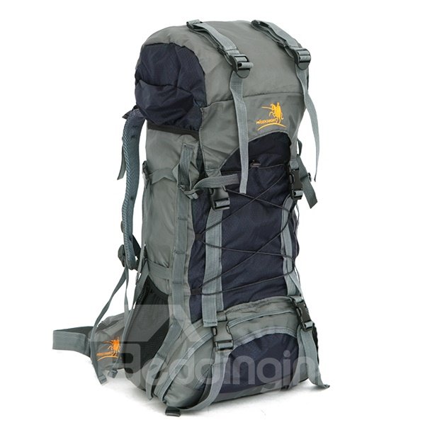 60L Waterproof Nylon Lightweight Travel High Capacity Outdoor Backpack - Image 2