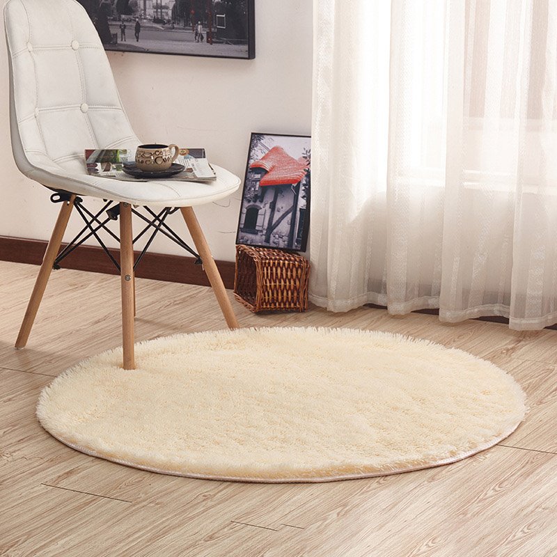 Fluffy Shaggy Large Rugs Anti-Slip Round Soft Carpet Mat Floor Living Room Bedroom Rug - Image 44