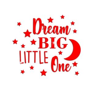 Dream Big The Alphabet 3D Wall Stickers Removable Self-adhesive Acrylic Stickers DIY Wall Decorations