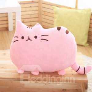 Adorable Cat Shaped Soft Plush Throw Pillow