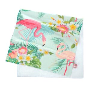 Watercolor Tropical Flamingos Printing Face & Hand Towel