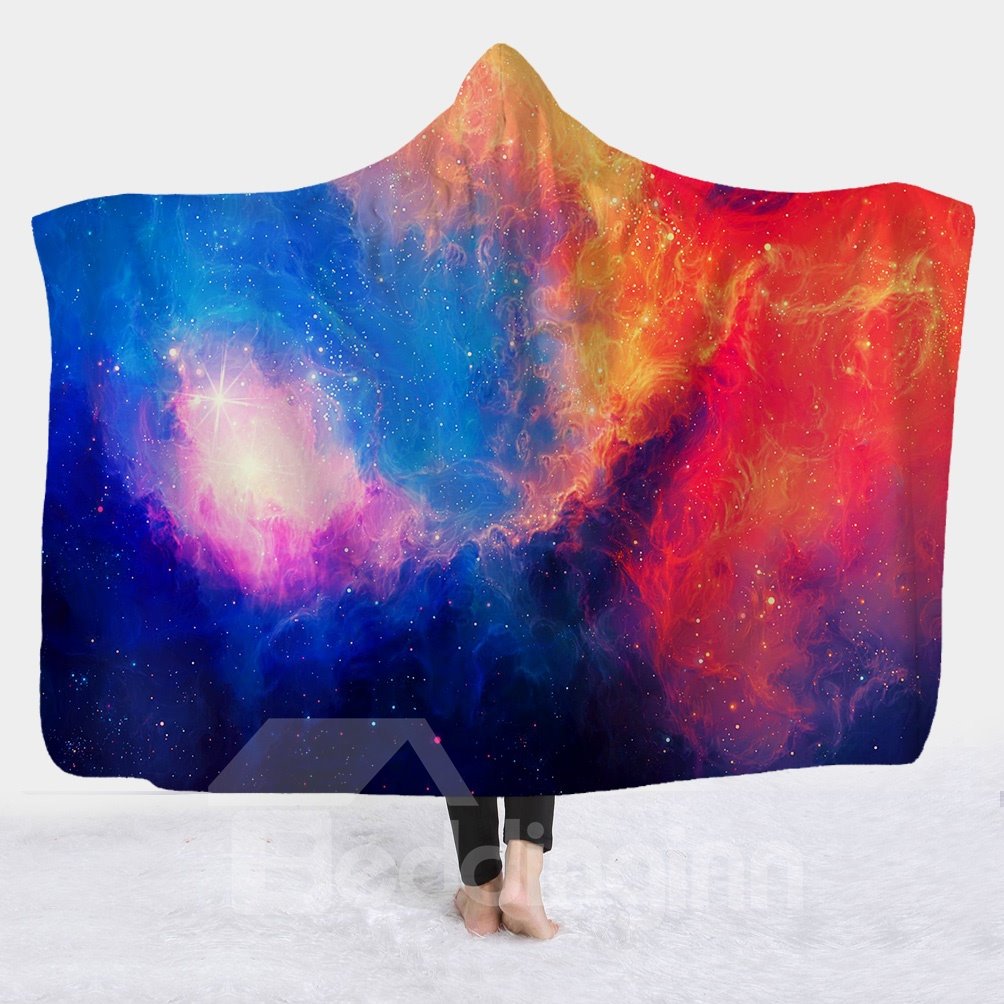 Nebula Galaxy 3D Printing Starry Blankets Warming for Winter/Autumn/Spring - Image 3