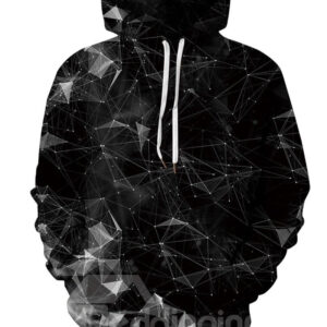 Lightweight Vibrant Color Fastness Loose Model 3D Painted Hoodie