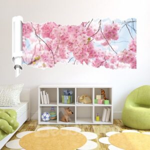 New Arrival Beautiful Sakura 3D Wall Stickers