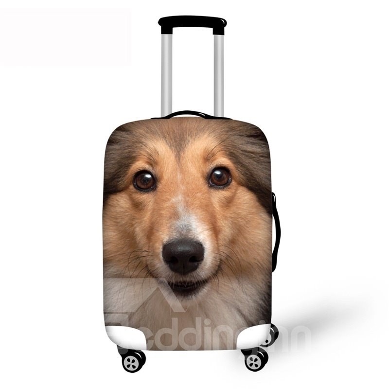3D Sheltie Pattern Waterproof Suitcase Protector 19 20 21 - Image 2
