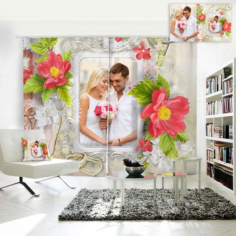 Personal Picture Customization 3D Polyester Creative Curtain - Image 14