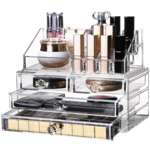 Firm Acrylic Material Environment Friendly 23.9*15.5*18.8 Cosmetic Storage Box