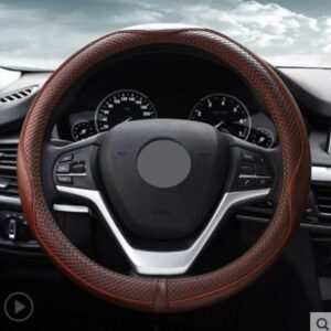 Modern Design Classic Solid Leather Material And Most Popular Steering Wheel Covers Suitable for Most Round Steering Wheels