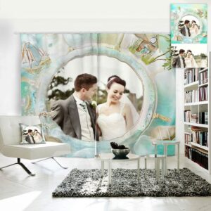 3D Personal Picture Customization Creative Polyester Curtain