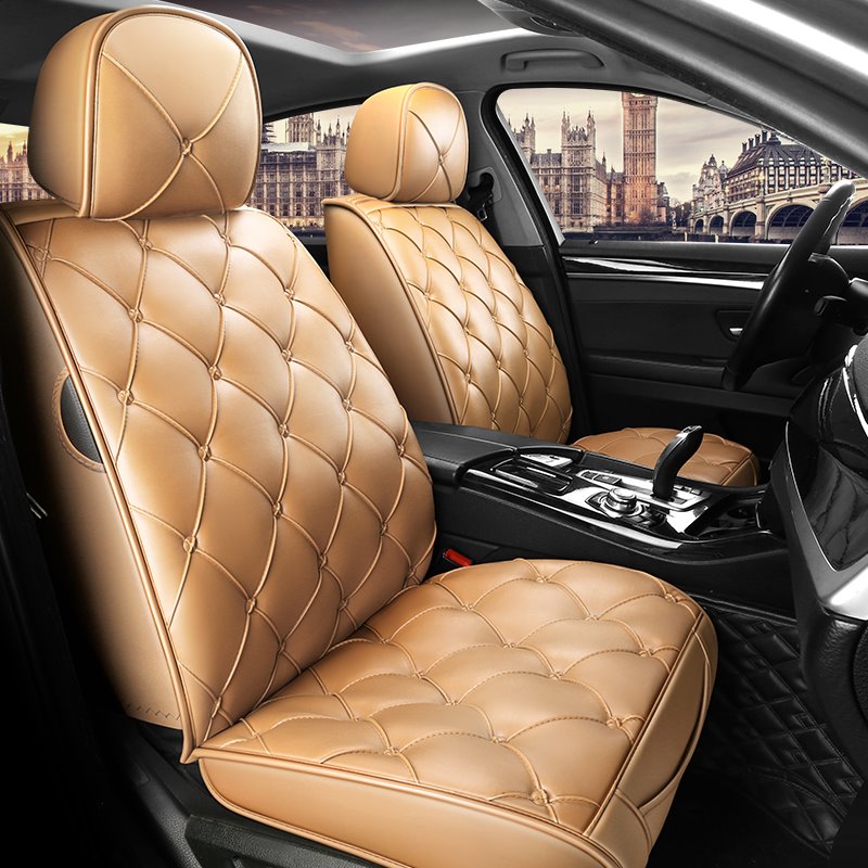 Car Seat Covers Full Coverage Soft Wear Resistant Durable Skin Friendly Man Made Leather Airbag Compatible 5 Seater Universal Fit Seat Covers Fit for Cars SUV Pick-up Truck - Image 6