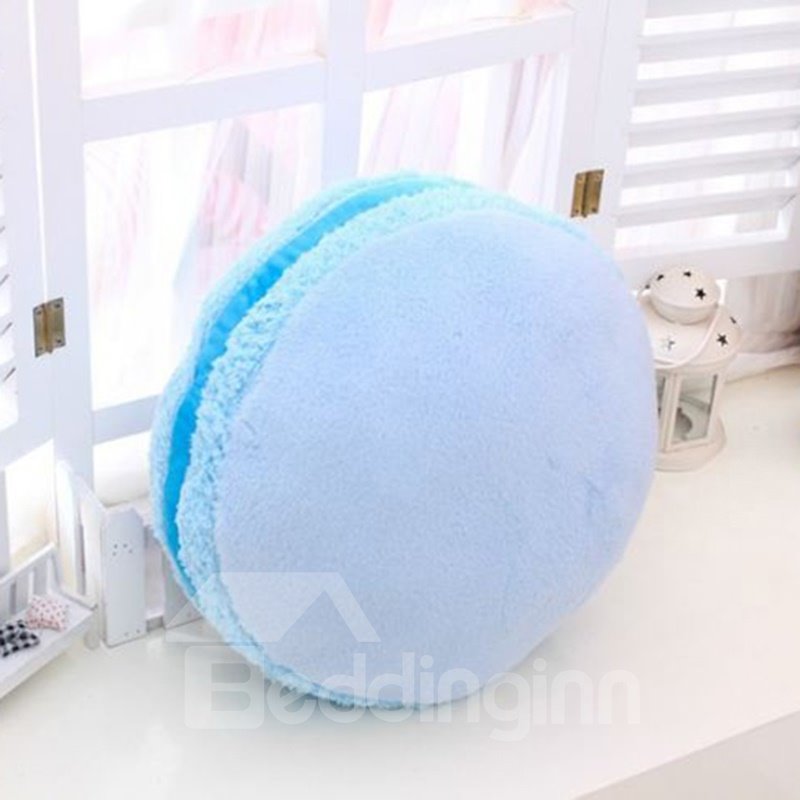 Sweet French Macaroon Design Plush Round Throw Pillow - Image 2