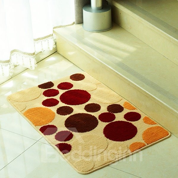 Modern Multi-Color Circles Print Anti-Slipping Area Rugs