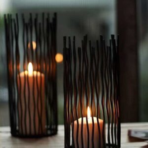 Modern European Arts Wrought Iron Candle Holders