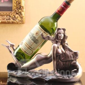 Beauty Human Body Art Design Wine Rack with Resin Material