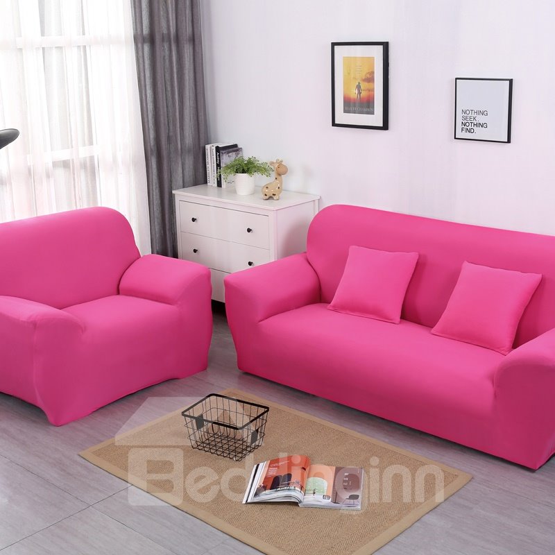 Pure Color Single Seat Full Coverage Simple Style Sofa Covers