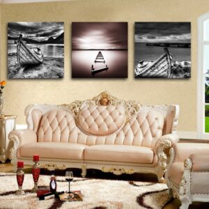 New Arrival  Unique Ship And Dark Clouds Film Wall Art Prints