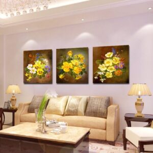 New Arrival Fragrant Yellow Flowers Blossom Film Wall Art Prints