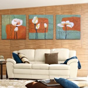 New Arrival Delicate White Flowers Film Wall Art Prints