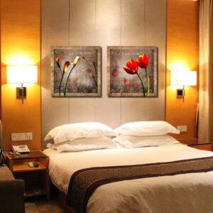 New Arrival Elegant Tulips And Lilies Film Wall Art Prints