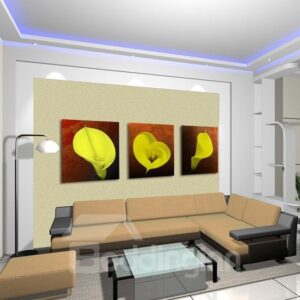New Arrival Yellow Calla Lily Canvas Wall Prints