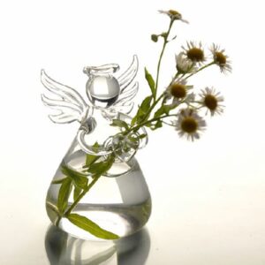 Amazing Creative Angel Design Glass Flower Vase