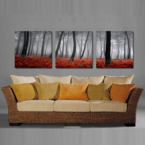 Fallen Leaves and Tree Film Art Wall Prints