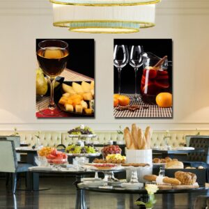 Fancy Wine and Fresh Fruit Film Art Wall Print