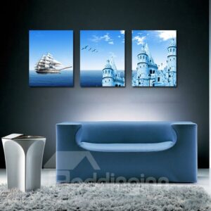 Fantastic 3-Pieces of Crystal Film Art Wall Print
