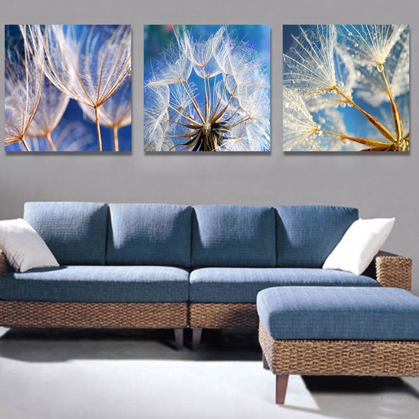 Fantastic Dandelion 3-Piece Crystal Film Art Wall Print