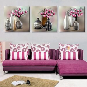Traditional Vase 3-Piece Crystal Film Art Wall Print
