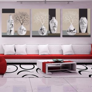 Abstract Little Branches 3-Piece Crystal Film Art Wall Print