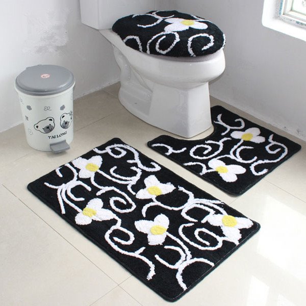 Elegant Fresh European Style 4-Piece Toilet Seat Cover