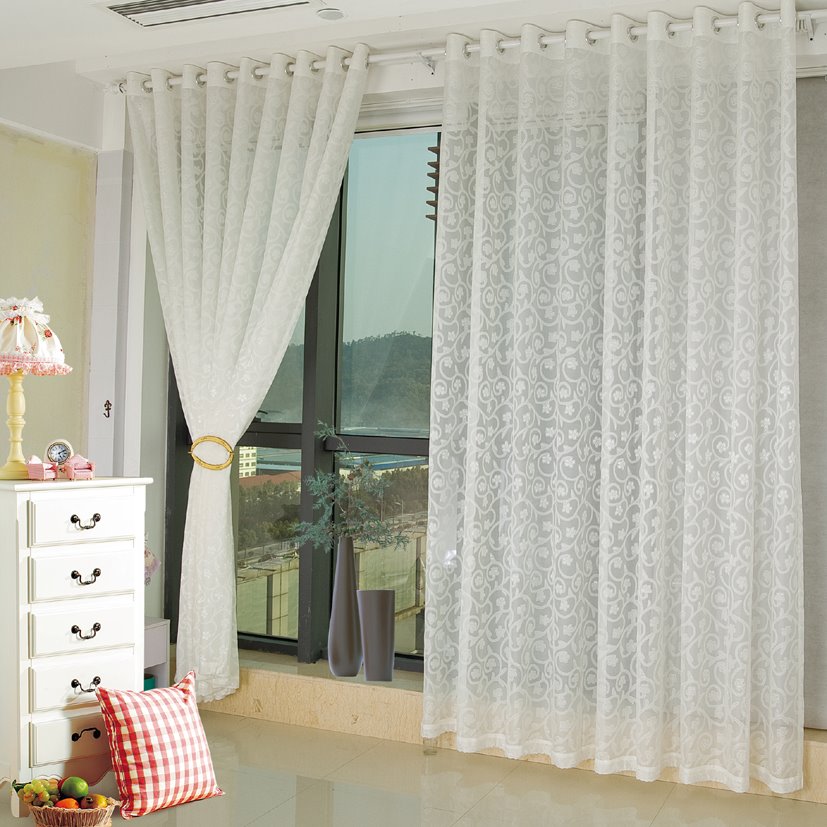 Modern Fashion White Living Room&Bedroom Custom Sheer Curtain - Image 12