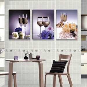 Bar Kitchen Theme 3-Piece Crystal Film Art Wall Print