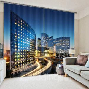 Modern City Energy Saving 3D Blackout Curtain