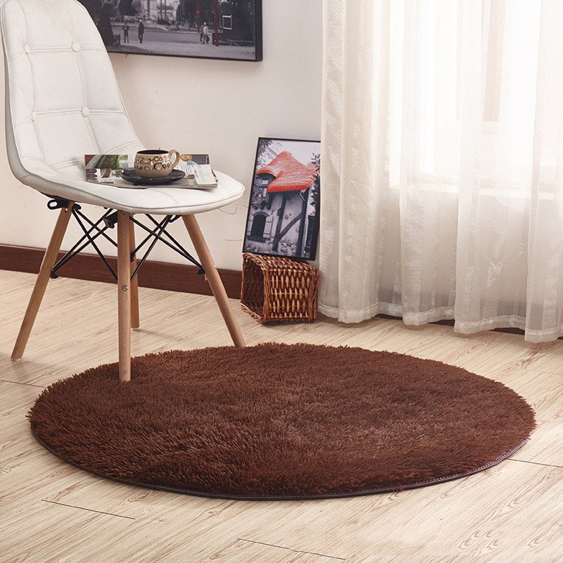 Fluffy Shaggy Large Rugs Anti-Slip Round Soft Carpet Mat Floor Living Room Bedroom Rug - Image 58