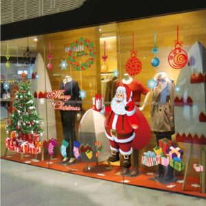 Festival Christmas Glass Wall Decoration Extra Large Removable Wall Sticker