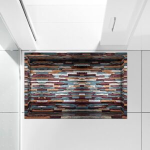 Abstract Lines Water-Proof Slipping-Preventing 3D Floor Sticker