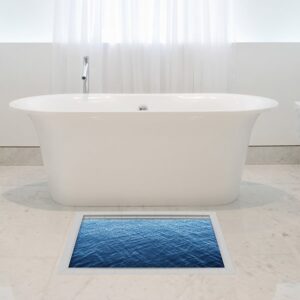 Gentle Ripples of Lake Water Slipping-Preventing Water-Proof Bathroom 3D Floor Sticker