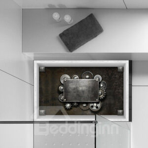 Mystery Mechanical Gadget Slipping-Preventing Water-Proof Bathroom 3D Floor Sticker