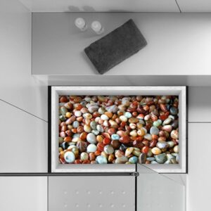 Colorful Smooth Pebbles Slipping-Preventing Water-Proof Bathroom 3D Floor Sticker