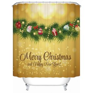 Elaborate Design Brisk Christmas Presents Tree Printing 3D Shower Curtain
