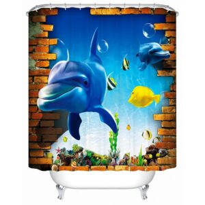 Brisk Dynamic Underwater World 3D Shower Curtain