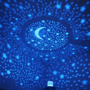 Blue Moon and Stars Projector LED Lights