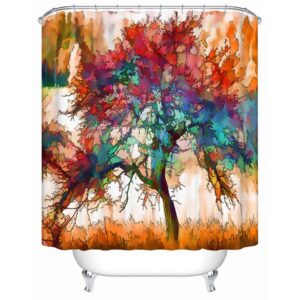 Super Magic Innovative Design Tree 3D Shower Curtain