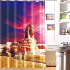 New Arrival Egypt Nile River Pyramid Sphinx Polyester Shower Curtain