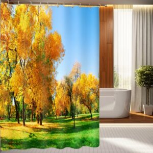 Fabulous Idyllic Autumnal Scenery 3D Shower Curtain