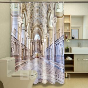 Magnificent Charming Aisle 100% Polyester 3D Shower Curtain