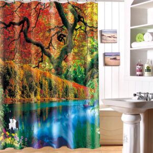 Excellent Secluded Natural Beauty 3D Shower Curtain